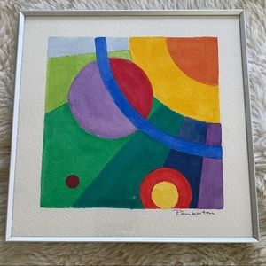 Suzanne Pemberton Original Water color Circles 1